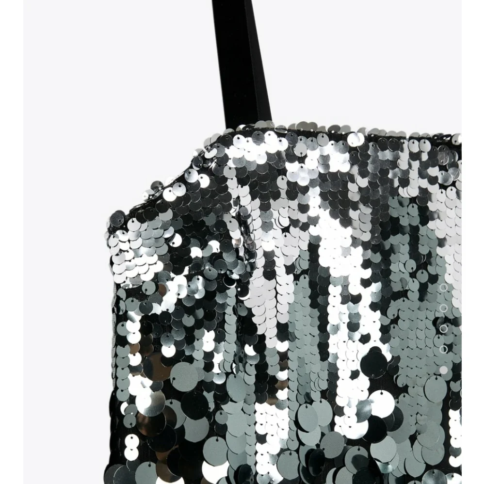 ZARA SILVER SEQUIN MINI DRESS  Bloggers favite - Picture 12 of 17
